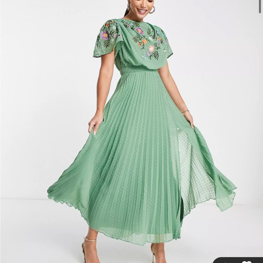 ASOS Design Pleated Dress